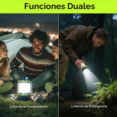 Vista 2 de Alpswolf - Linterna de campamento, linterna recargable y luz de emergencia