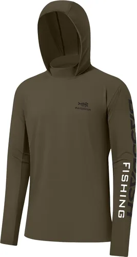 Vista 24 de BASSDASH UPF 50+ - Sudadera con capucha para hombre, protección solar UV, manga larga, rendimiento