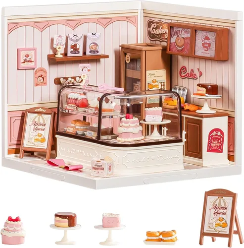 Vista 9 de Rolife Super Creator Kits Fresh Flower Shop, bloques de construcción de casa pequeña para muñequitas, kits de bricolaje de modelo de casa