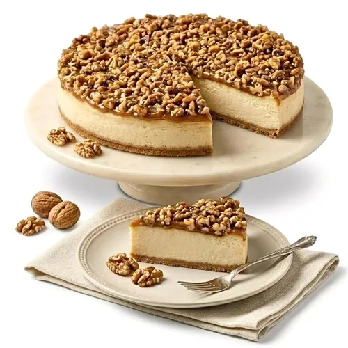 Vista 10 de ANDY ANAND CHOCOLATIER Tarta de queso de almendras sin azúcar de 9 pulgadas Apto para diabéticos, cremoso y increíblemente delicioso con queso