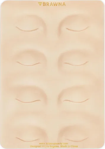 Vista 4 de BRAWNA - 3D PMU Practice Skin para tatuaje de cejas, rubor labial y delineador de ojos - Suministros PMU - Kit de microblading - 2 piezas