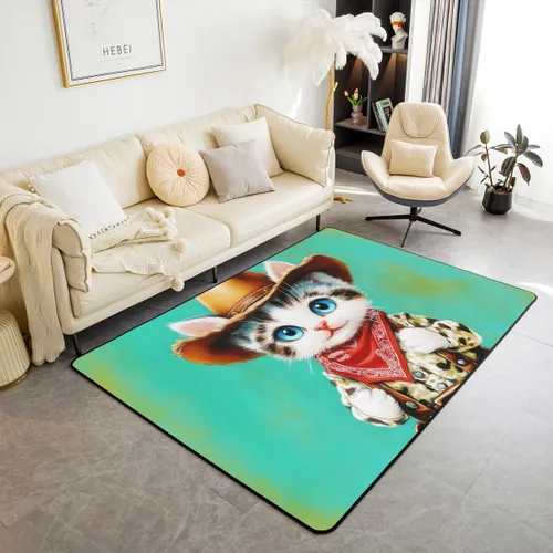 Vista 36 de jejeloiu Cute Mushroom Decor Rugs for Living Room Bedroom for Kids Boys Girls Area Rug 3x5 Botanical Plants Decorative Carpet Cartoon Mushrooms
