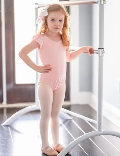 Vista 4 de Zaclotre Leotardo de ballet brillante con mangas con volantes para niñas, mallas de gimnasia con lazo hueco en la espalda para niños