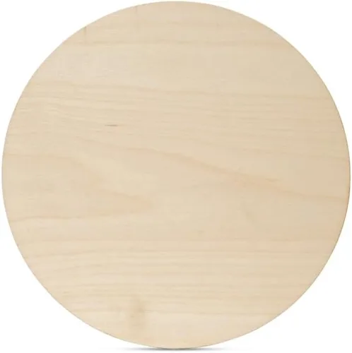 Vista 11 de Círculos de madera de 0.5 pulgadas de grosor, desde 10 hasta 24 pulgadas de diámetro