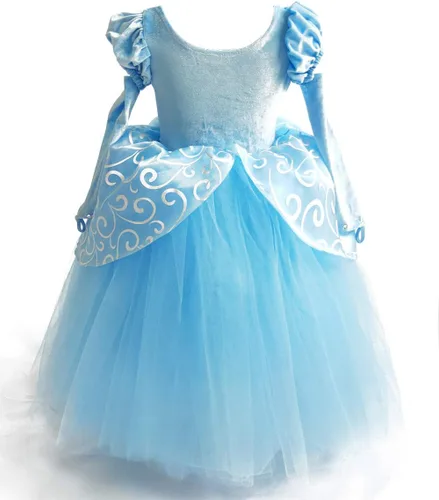 Vista 3 de Vestido de Cenicienta, disfraz de princesa, disfraz de fiesta de Halloween