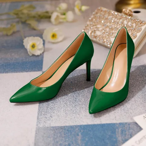 Vista 4 de YODEKS Zapatos de vestir de tacón alto con punta puntiaguda para mujer