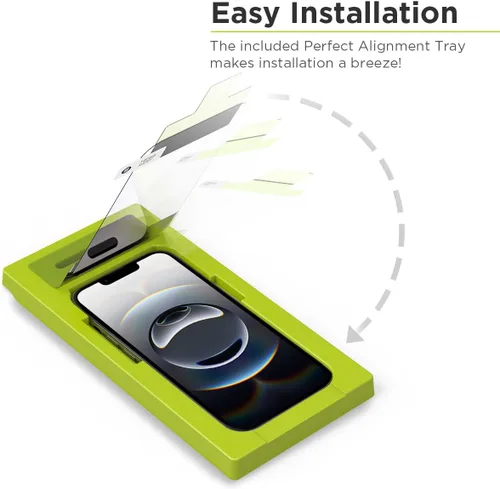 Vista 2 de PureGear Protector de pantalla de vidrio templado HD de máxima claridad para Apple iPhone 16e (2025) / iPhone 14 Pro (2022) de 6.1 pulgadas