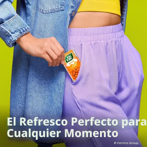 Vista 4 de Tic Tac Menta naranja, paquete de 4 unidades, tamaño de viaje, 200 piezas