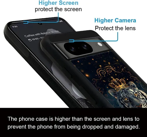 Vista 1039 de Compatible con Google Pixel 4A 5G Mobile Case Creative Acrylic Panel trasero Silicona Protección Grip especialmente diseñado para Google Pixel 4A 5G