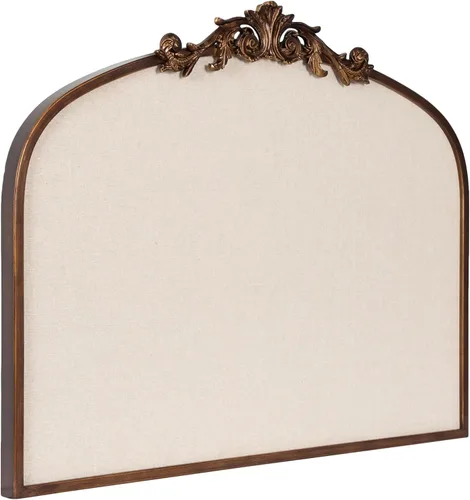 Vista 9 de Kate and Laurel Arendahl Vintage Ornate Framed Wide Arch Pinboard Negro