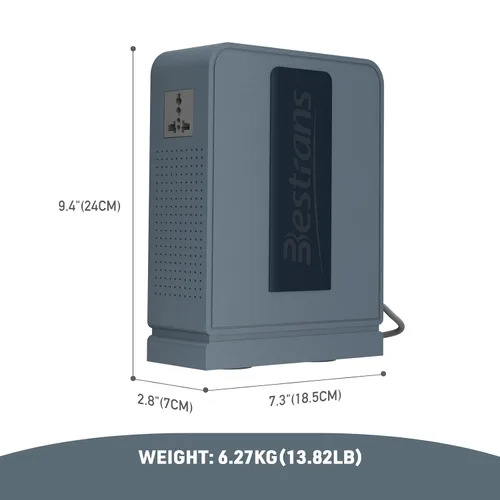 Vista 5 de Transformador elevador de 2000 W, convertidor de 110 V a 220 V, convertidor de voltaje resistente de 110 V-120 V a 220 V-240 V con dos tomas