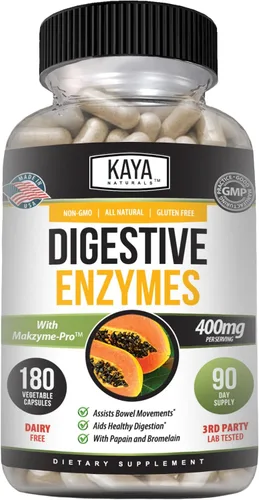 Vista 13 de Kaya Naturals Enzimas digestivas con prebióticos y probióticos - Píldoras para aliviar el estreñimiento y la hinchazón para mujeres y hombres