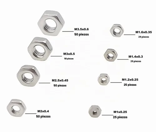 Vista 2 de 300PCS Metric Micro M1-M3.5 304 SS Kit de tuercas hexagonales