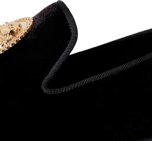 Vista 6 de Animal Buckle - Zapatillas de vestir para hombre con plato dorado