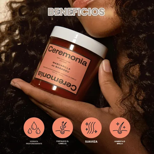 Vista 3 de Ceremonia Mascarilla para el cabello acondicionador profundo Para cabello
