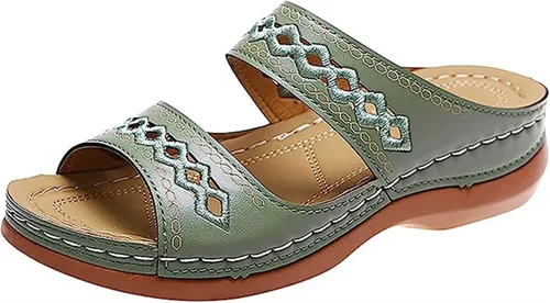 Vista 7 de Ladmiple - Sandalias ortopédicas de verano para mujer con soporte de arco para fascitis plantar