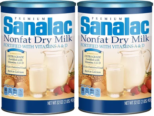 Vista 4 de SANALAC Leche seca sin grasa, 1 cuarto de galón