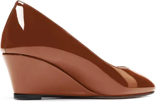Vista 5 de WAYDERNS Zapatos de tacón bajo con punta cuadrada de charol para mujer, 2 pulgadas