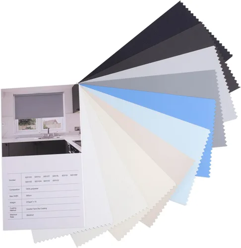 Vista 24 de Zshine Persianas opacas motorizadas con ancho personalizado (23-95 pulgadas), persianas enrollables inalámbricas y recargables con control remoto