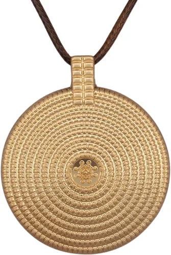Vista 21 de Jeilwiy Collar de cuero para mujer, collar funky, gargantilla de cuerda con colgante, joyería de estilo bohemio