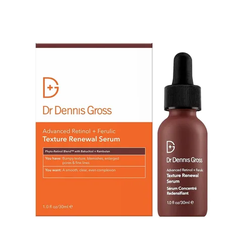 Vista 8 de Dr. Dennis Gross Advanced Retinol + Ferulic Texture Renewal Serum - Fórmula antienvejecimiento para suavizar la textura, aumentar el brillo