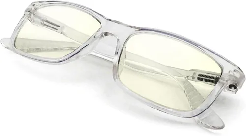 Vista 5 de J+S Vision Blue Light Blocking Glasses for Men Women Computer Gaming Work Anti Strain Fatigue UV Glare Medium-Small Fit