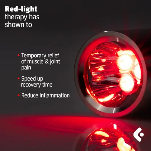 Vista 4 de Antorcha de terapia de luz roja infrarroja 630nm 660nm 850nm LED varita de luz roja para dolores musculares y dolor 3 modos potentes terapia de luz