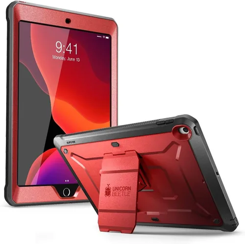 Vista 10 de SUPCASE Funda para iPad de 9ª Generación con Protector de Pantalla (Unicorn Beetle Pro), [Soporte Integrado] Funda Protectora Resistente de Servicio