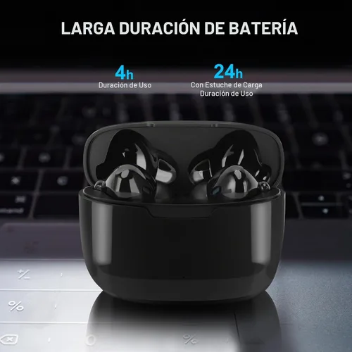 Vista 3 de Diydeg Y113 Auriculares Traductores de Idiomas, Compatible con 144 Idiomas en Línea y Sin Conexión, Dispositivo Traductor de Voz Instantáneo con APP