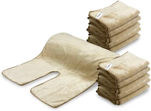 Vista 7 de Zemits SkinPerfect - Toalla facial de spa de lujo, para esteticista, cosmetólogo, masajista, microfibra suave, juego de 10, color negro