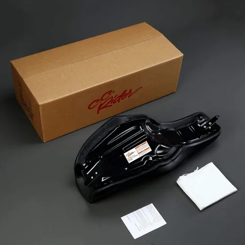 Vista 5 de C.C. RIDER Asiento para Conductor y Pasajero Asiento de Elevación Compatible con Harley Dyna Street Bob FXDB Low Rider FXDL/FXDLS Super Glide Custom