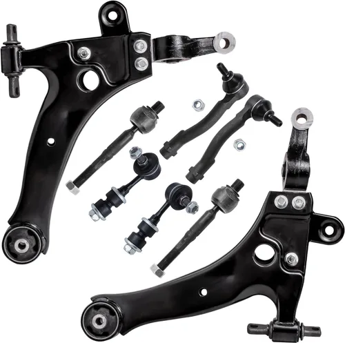 Vista 298 de Detroit Axle - Kit de brazos de control de extremo de 8 piezas para Toyota 2001-2003 Highlander 2002-2003 Camry Lexus ES300, 2 conjuntos de brazos