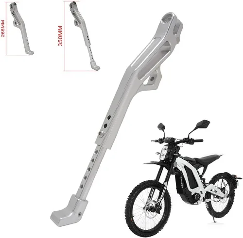 Vista 10 de JFG RACING Sur Ron Soporte de Pata, Soporte Lateral de Moto de Aleación de Aluminio CNC Ajustable para Surron Light Bee S/X Segway X160/X260 Talaria