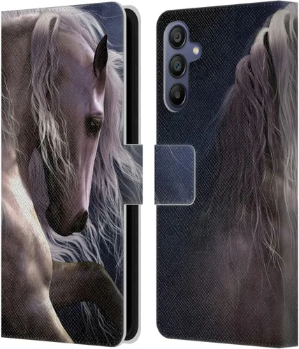 Vista 237 de Head Case Designs Officially Licensed Laurie Prindle A Morgan Christmas Western Stallion Leather Wallet Case Compatible with Samsung Galaxy A07 4G