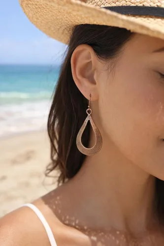 Vista 2 de Pendientes de lágrima de cobre envejecido estilo boho hechos a mano Sundance Dreams Designs para mujer
