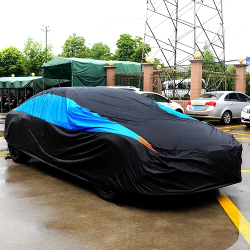 Vista 9 de Mornyray - Protector impermeable para coche contra todo tipo de clima, protección UV, resistente al viento, para uso en exteriores, ajuste universal