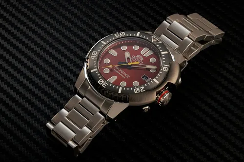 Vista 6 de Orient M-Force Reloj automático para hombre con esfera roja RA-AC0L02R00B, Rojo -, Buzo