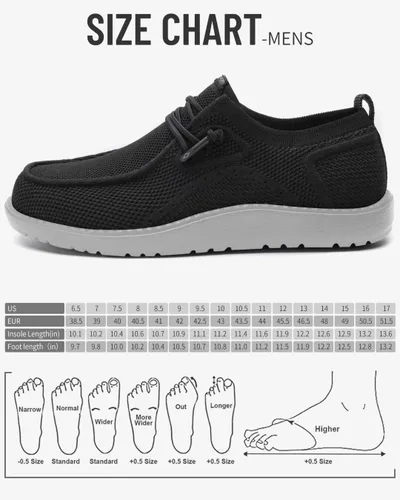 Vista 6 de 1TAZERO Zapatos anchos para hombre, mocasines casuales para caminar, zapatos ortopédicos cómodos de ancho ancho para hombres con soporte de arco