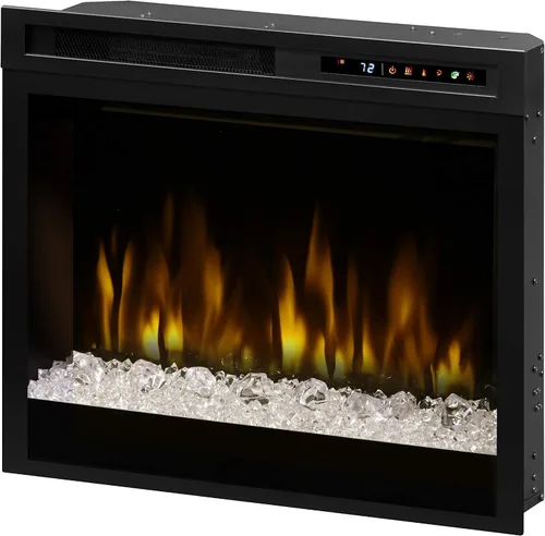 Vista 5 de Dimplex Caja de fuego eléctrica empotrada Multi-Fire XHD de 23 pulgadas con lecho de brasas de acrílico - Negro, XHD23G