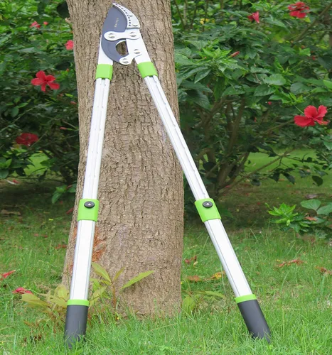 Vista 7 de Yunque resistente y podadora de derivación con mango telescópico (26-41 pulgadas), podadora de jardín ajustable de 5 capas, cortador de ramas de 2