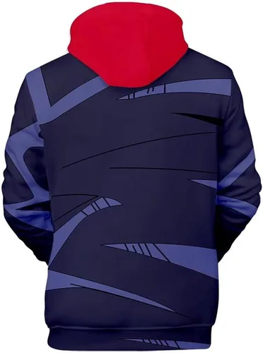 Vista 2 de CHLOBLOM Sudadera con capucha 3D para disfraz de anime para Halloween