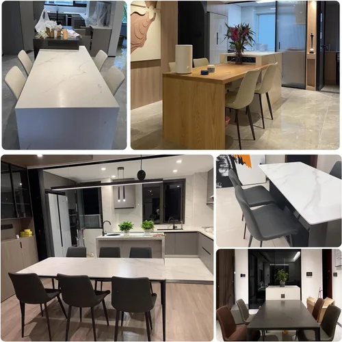 Vista 8 de seonyou Juego de 4 sillas de comedor de piel sintética negra para cocina, comedor, cómoda silla moderna de mediados de siglo con patas de metal