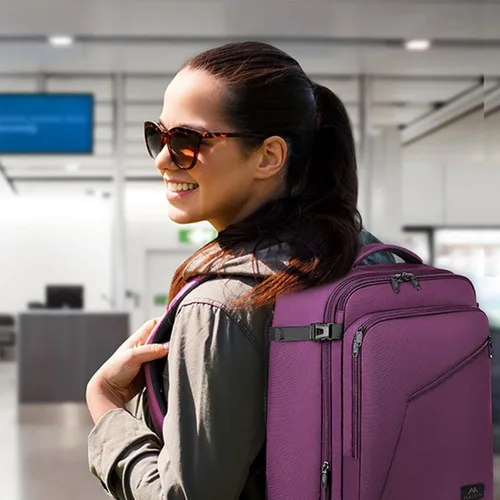 Vista 121 de MATEIN - Mochila de viaje extragrande de 10.56 galones, mochila de viaje ampliable apta para aerolíneas, para viajeros de fin de semana, hombres