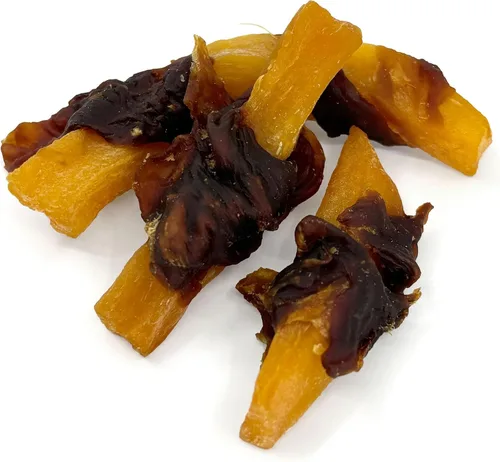 Vista 9 de Pet 'n Shape Sweet Potato Chews – Golosinas naturales de batata envuelta en pollo para perros - 42 onzas