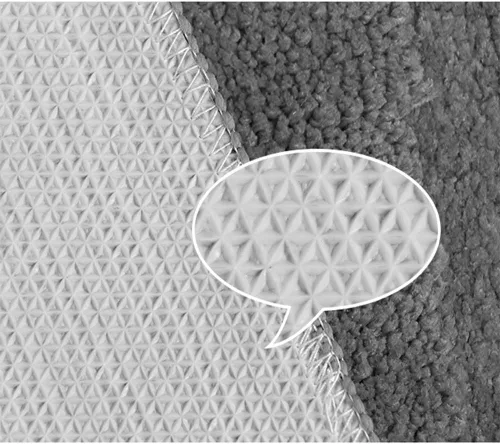 Vista 6 de Juego de 3 piezas de alfombras de baño, alfombrillas antideslizantes para pisos, alfombrilla ultra suave, absorbente y cómoda en forma de U