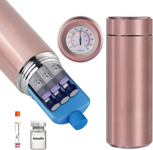 Vista 11 de Enfriador de Bolígrafos de Insulina 60H Sostiene 6-8 Bolígrafos Estuche de Viaje Enfriador de Medicamentos para Viajes Aprobado por TSA Enfriador