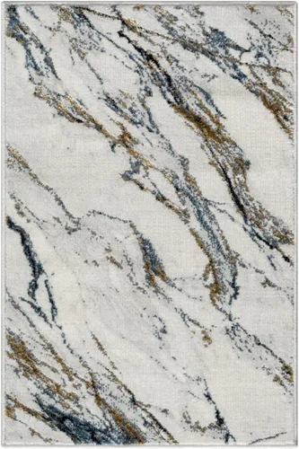 Vista 9 de LUXE WEAVERS Alfombra de Área Abstracta de Mármol Azul 2x3