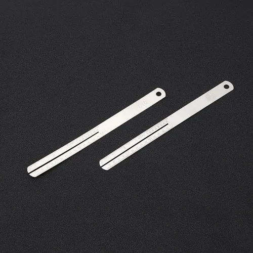 Vista 6 de Protector de trastes de diapasón de acero inoxidable, herramienta de reparación con báscula polaca para guitarra y bajo, 2