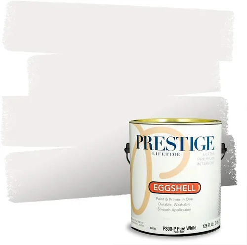 Vista 111 de PRESTIGE Pintura exterior e imprimación en uno, bingo, satén, 1 galón