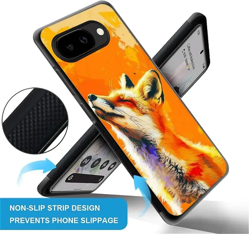 Vista 252 de Compatible con Google Pixel 4A 5G Mobile Case Creative Acrylic Panel trasero Silicona Protección Grip especialmente diseñado para Google Pixel 4A 5G